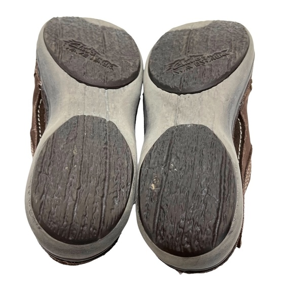 CLARKS WAVE WALK Genuine Leather Dark Brown Loafers Casual Flats Shoes sz 6.5 - Picture 15 of 16